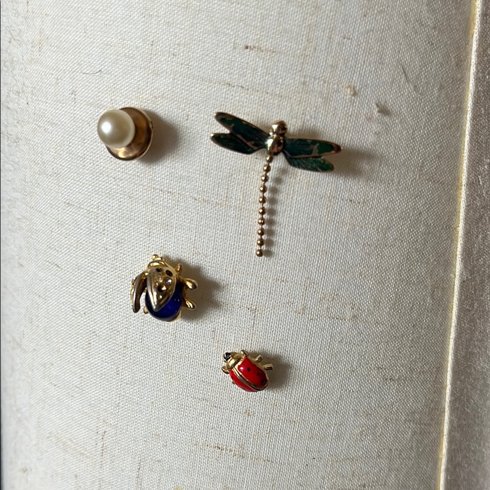 Assorted Insect and Pearl Brooch Pins